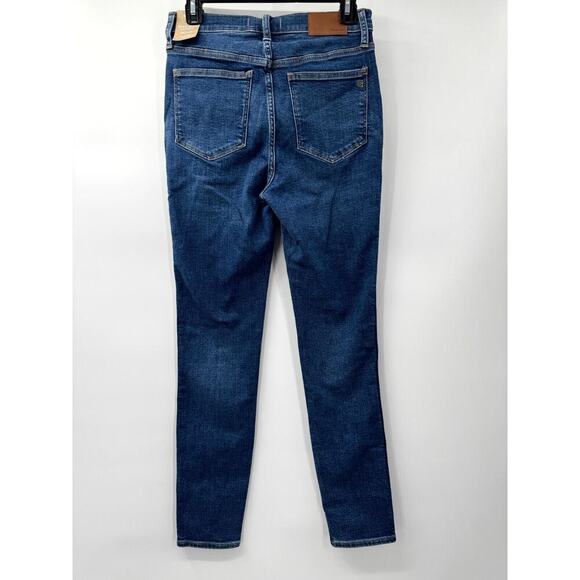 Madewell Jeans Womens 26 Blue Denim Medium Wash 10-Inch High-Rise Skinny Classic - Picture 2 of 5